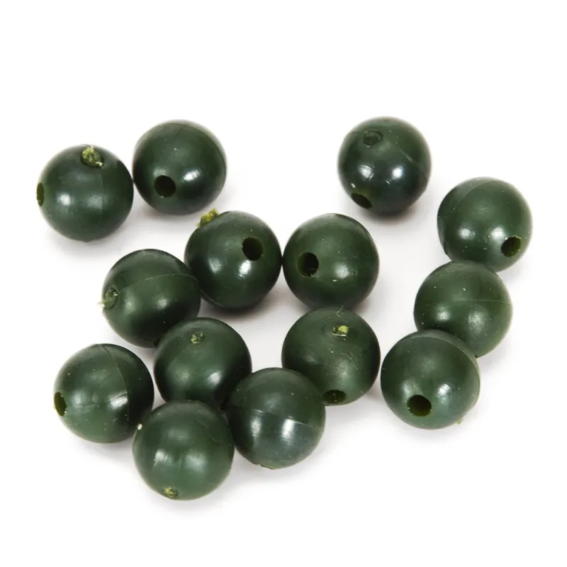 50Pcs/Set Rubber Pearl Fishing Bean Rig Accessories 8mm 6mm Round Carp Rubber Beads Fishing Tackle Carp Rigs tools