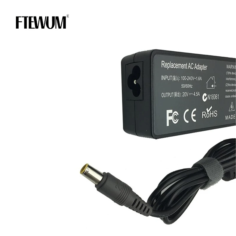 20V 4.5A 90W 7.9*5.5mm 8 pin AC DC Laptop Adapter For Lenovo X6 X200 X300 T6 T60 R6 Z6 3000 C100 E125 E430 E530 E4 Power Charger