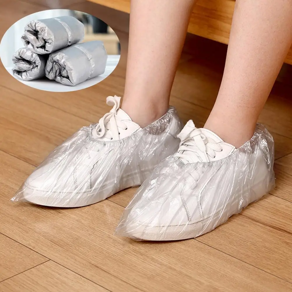 Chaussure Plastic Les Sur-chaussures Jetables Transparentes pour une Hygiène Parfaite à Domicile