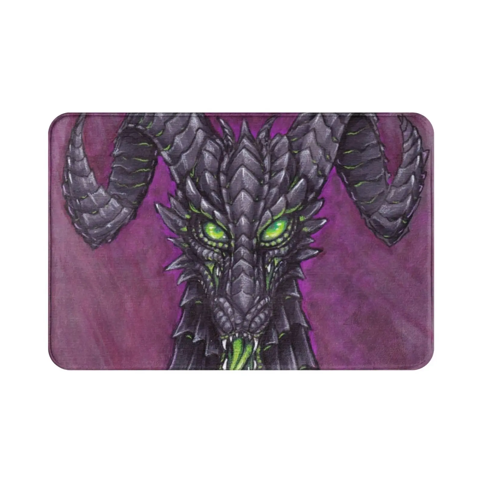 Toxic Dragon Carpet Mat Rug Cushion Soft Toxic Dragon Poison Venom Fantasy