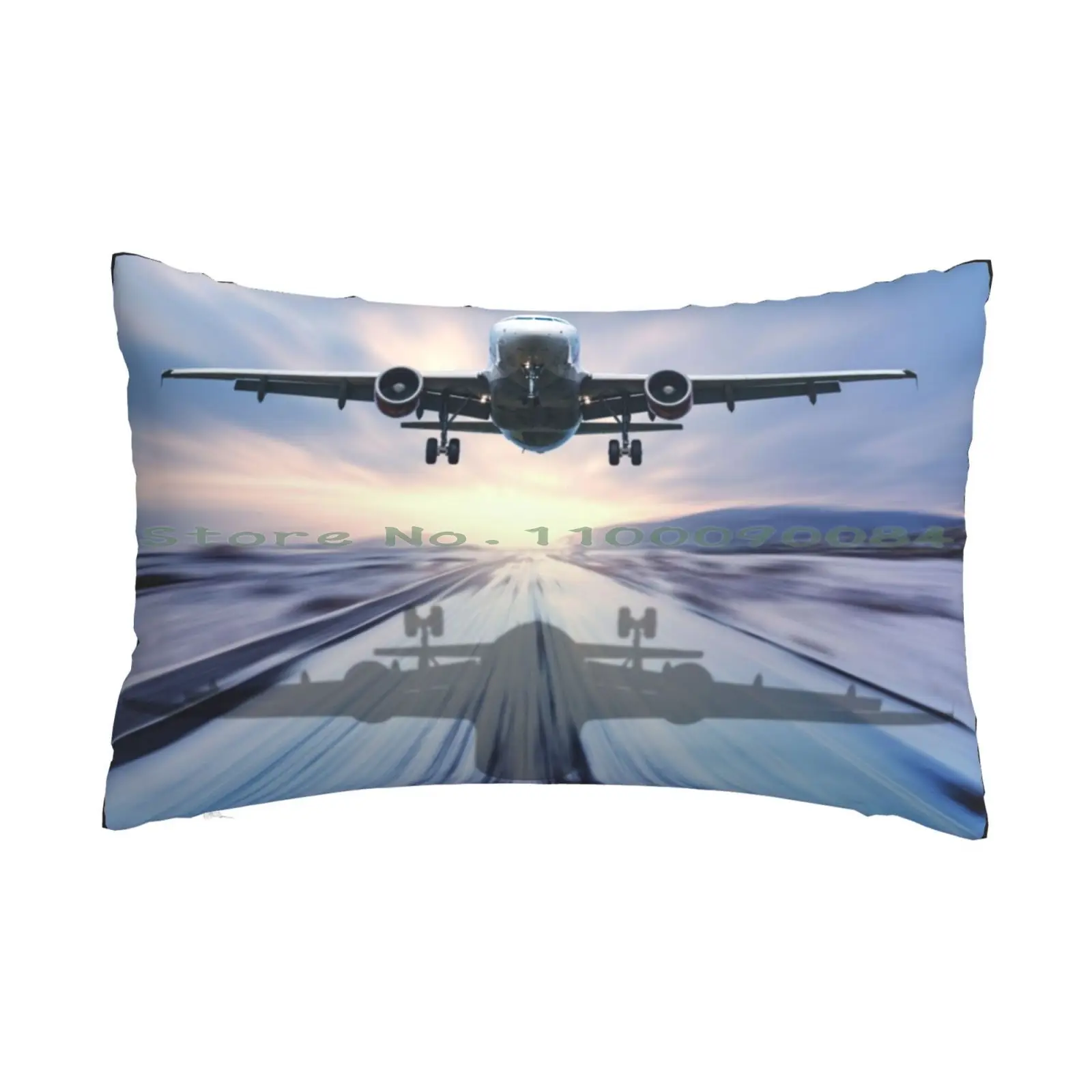 Landing Of The Passenger Plane Pillow Case 20x30 50*75 Sofa Bedroom Erich Schutz Austrian Illustrator Children S Books Fairies