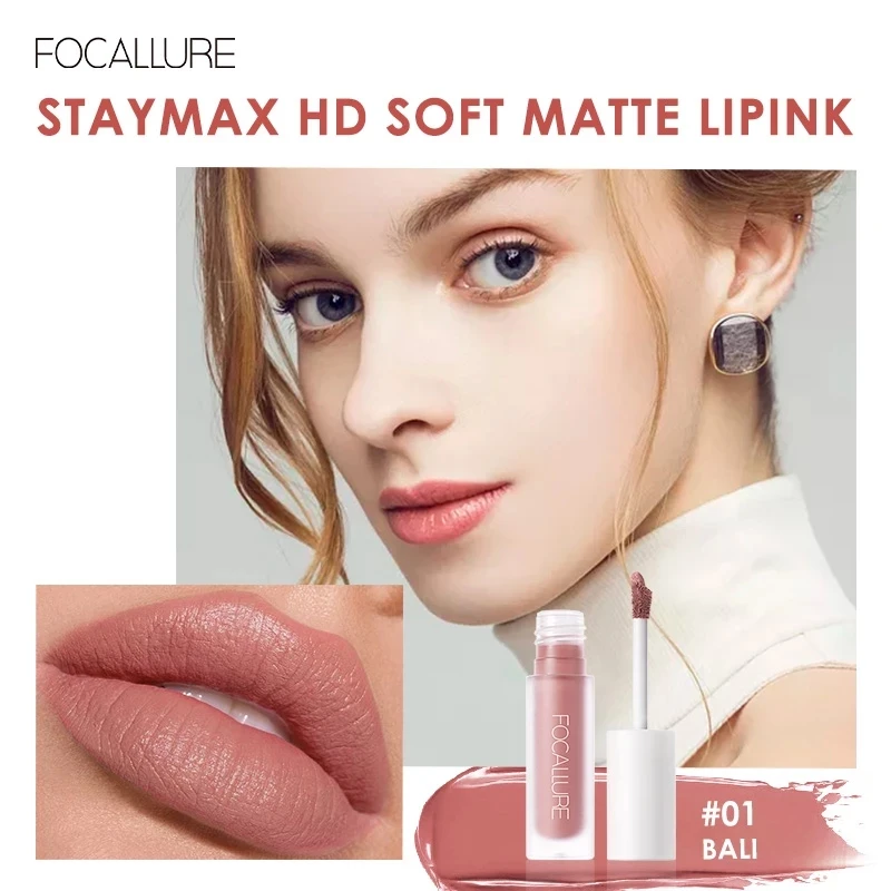 FOCALLURE Staymax Matte Liquid Lipstick Lightweight But Watery Highly Pigmented Waterproof Liquid Matte Lipstick