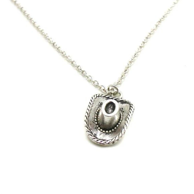Cowboy Hat Necklace, Charm Necklace, Charm Jewelry, Western Necklace, Western Jewelry, Cowgirl Necklace, Cowboy Jewelry