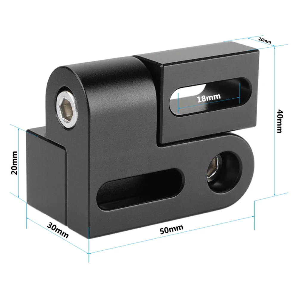 Acessório da gaiola da câmera do ajuste de inclinação de camvate 180 ° com 1/4 "pontos de montagem para estender acessórios da gaiola da câmera