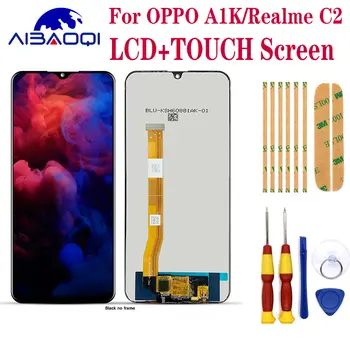 Originální LCD displej pro OPPO A1K CPH1923, dotyková obrazovka, digitalizátor, sestava pro 6,1 palce, OPPO Realme C2 RMX1941 s rámečkem 10 nejlepší prodej Panel OPPO A1K - №1