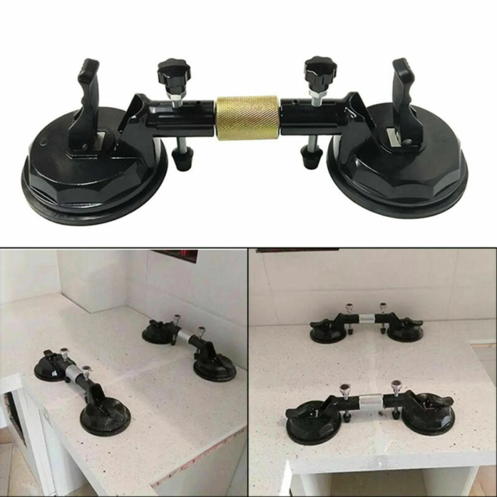 Adjustable Suction Cup Stone Seam Setter for Pulling and Aligning Tiles Flat Surfaces Construction Facility Parts Hand Tools