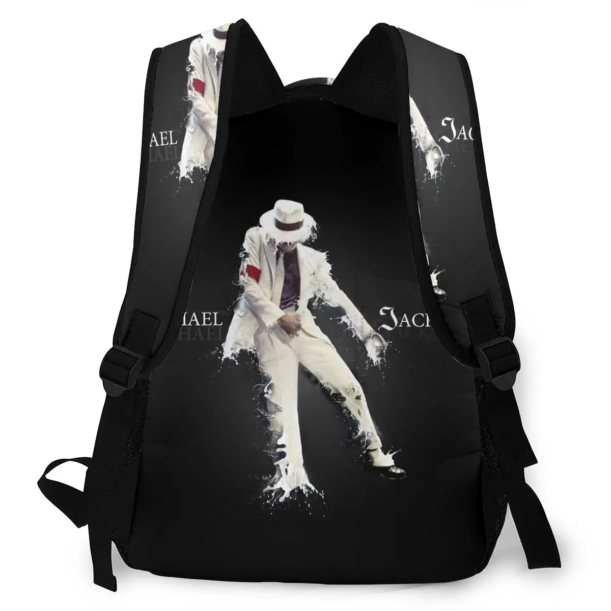 Imagem -04 - Michael Jackson Mochila para Meninas Meninos Viagem Mochila Mochilas para Bolsa Escolar Adolescente