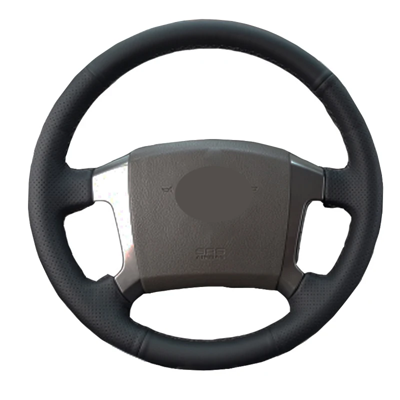Hand Sewing Car Steering Wheel Cover Wrap Leather Suede For Kia Sorento 2004 2005 2006 2007 2008 Braid on the Steering wheel