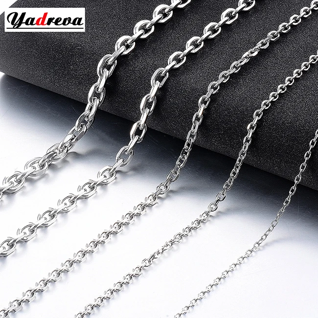 Edelstahl-Halskette für Herren, Figaro-Kette, wasserdicht, schwere Gliederkette, hochwertiger Schmuck für Männer und Frauen – Detail 2
