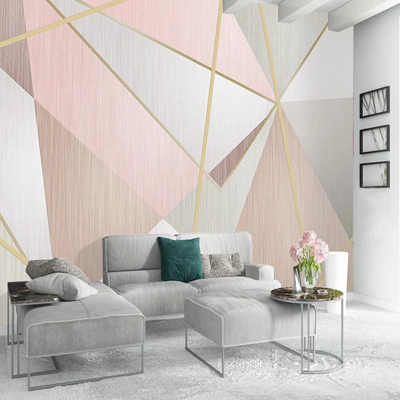 

Modern 3D Wallpaper Fashion Geometric Triangle Photo Wall Murals Living Room TV Sofa Bedroom Home Decor Abstract Art 3D Sticker