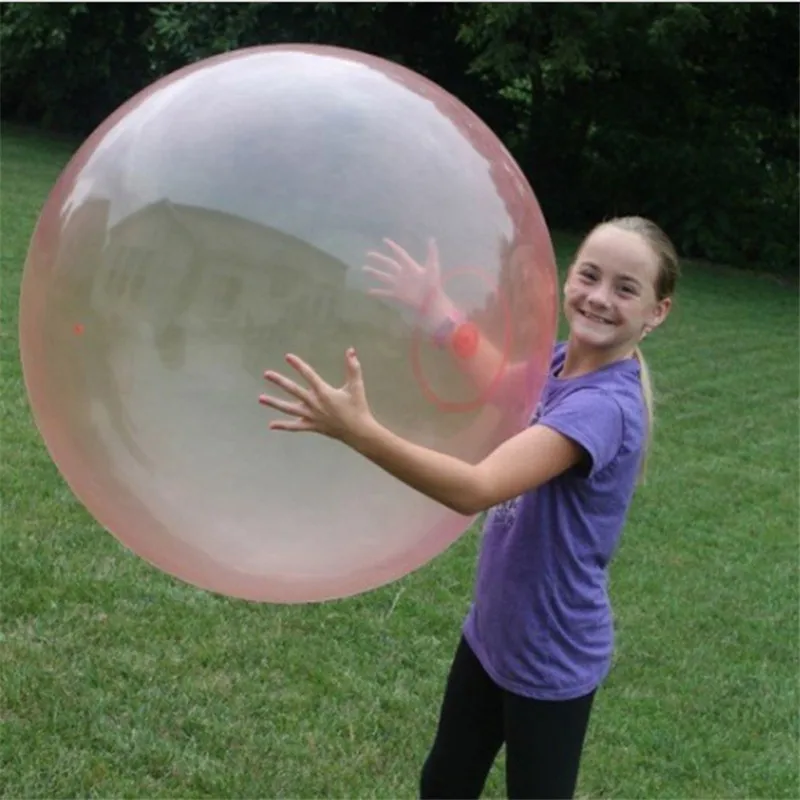 Hot Selling Transparent Bubble Ball Creative Children \'s Big Light  Toy Baby Bath Birthday Party Decor