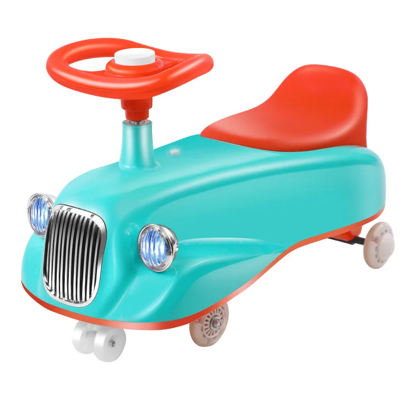 New Baby Swing Car Anti-Side Drop 1-3 Years Old Boy Children Swing Car 3-6 Years Old Baby Luge Scooter Baby Car  Ride on Toys