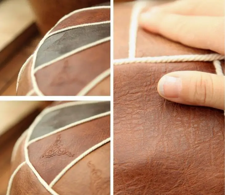 Pouf marocchino fatto a mano soggiorno Decor-poggiapiedi ailock e Pouf Pouf rotondo e grande-regali di nozze per la casa farciti