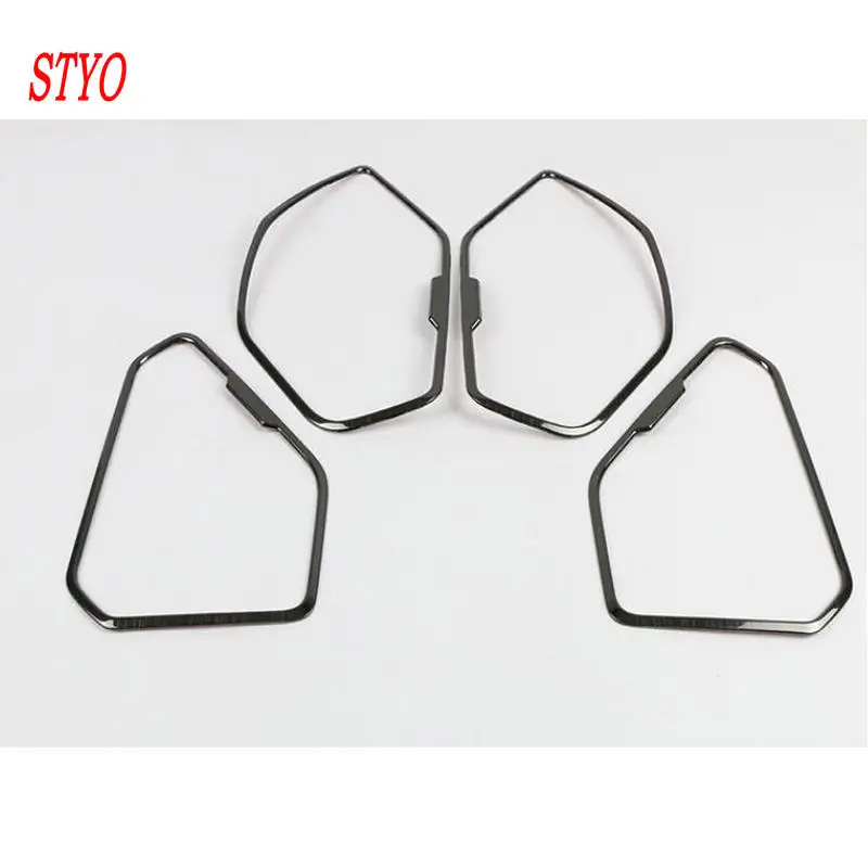 STYO For LHD Toyota1 RAV4 RAV 4 AX50 2019 2020 Stainless Inner Door Stereo Speaker Audio Ring Cover Sound Frame Decoration Trim