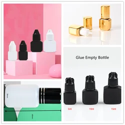 5ml/8ml/15ml Eyelash Extension Glue Empty Bottle Replacement Bottle Refillable Bottles Glue Container Blocking needles