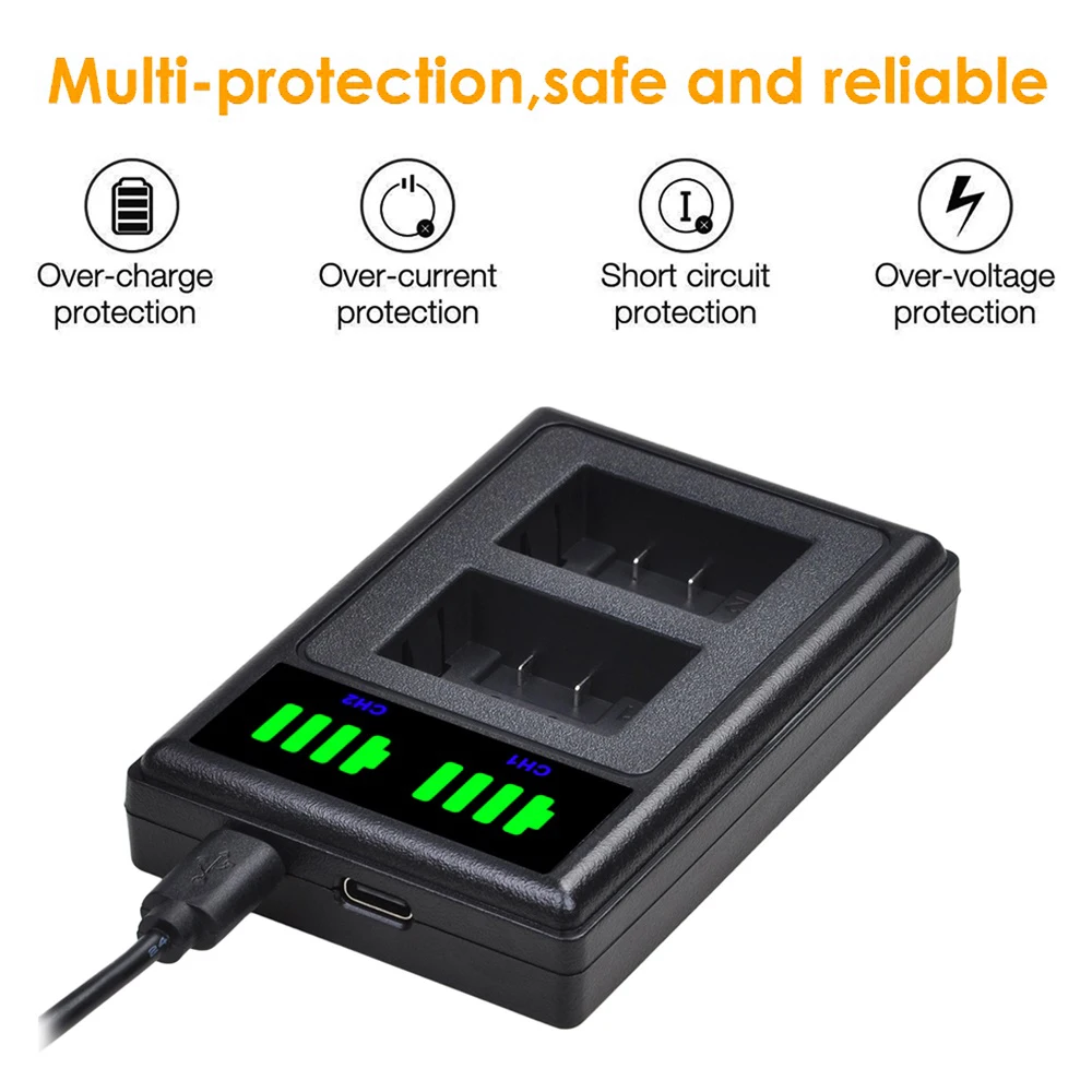 DMW-BMB9 البطارية لباناسونيك لوميكس DMC FZ40K FZ45K FZ47K FZ48K FZ60 FZ70 FZ80 FZ100K FZ150K DMW-BMB9E + شاحن يو اس بي