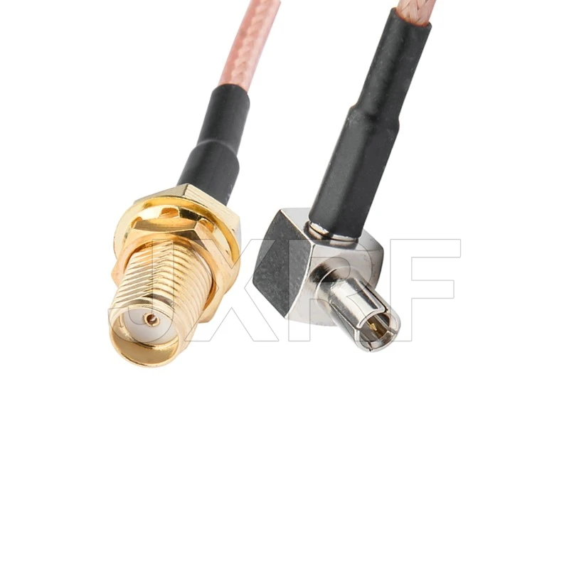 JXRF Connector SMA to FAKRA C SMA to CRC9 TS9 SMA FAKRA Extension Coax Jumper Pigtail Cable 15CM RG316 for 3G 4G Modem Router