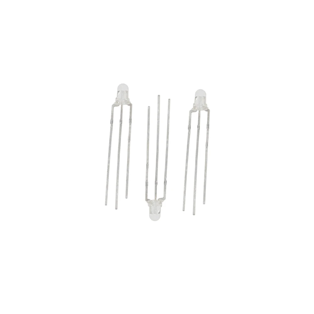 100Pcs/Lot  3MM LED Fog Common Anode Red & Green Light Emitting Diode F3 Led Common Cathode 3Pin 3P Fog Positive Negative