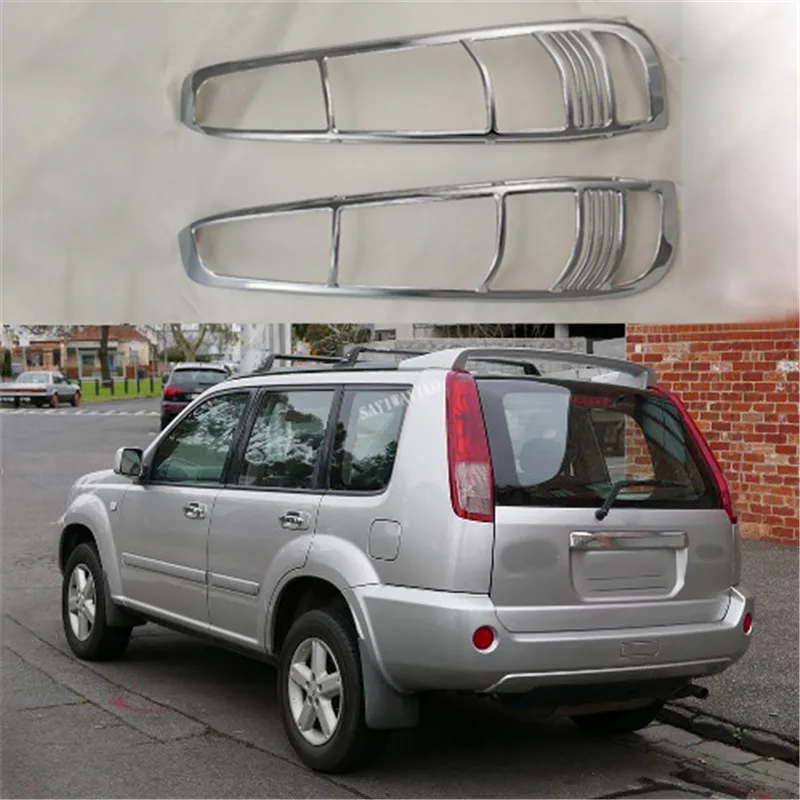 Novel style 2PCS ABS Chrome plated TAIL LAMP COVER For Nissan X-Trail 2000-2010 T30 tail Light Coves