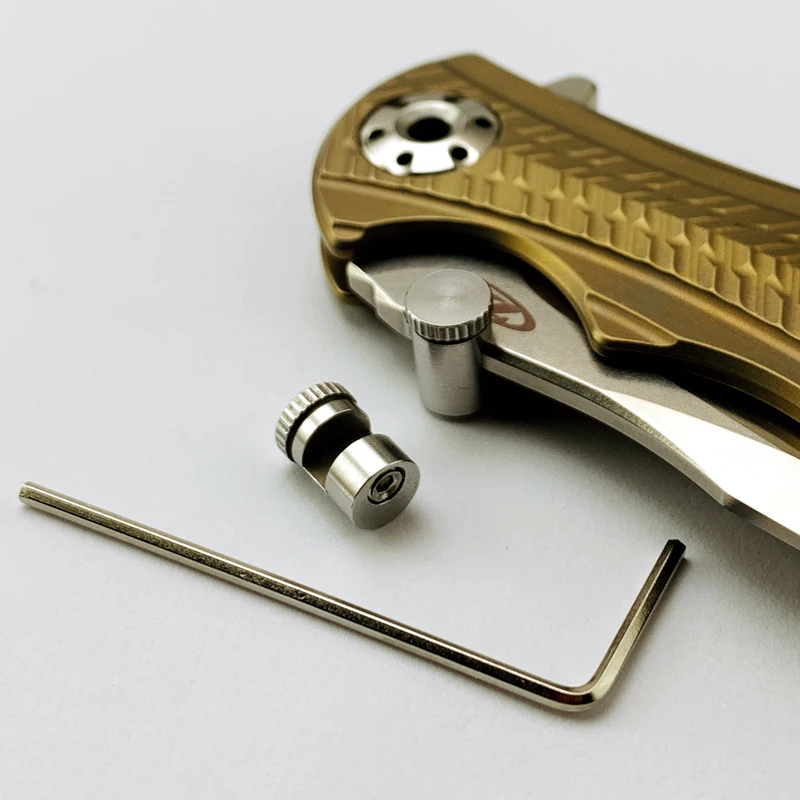 Pollice Della Vite Prigioniera Tattico In acciaio inox Per BUCK 110 lama di Coltello Fai Da Te Materiale Coltello Vite Accessori