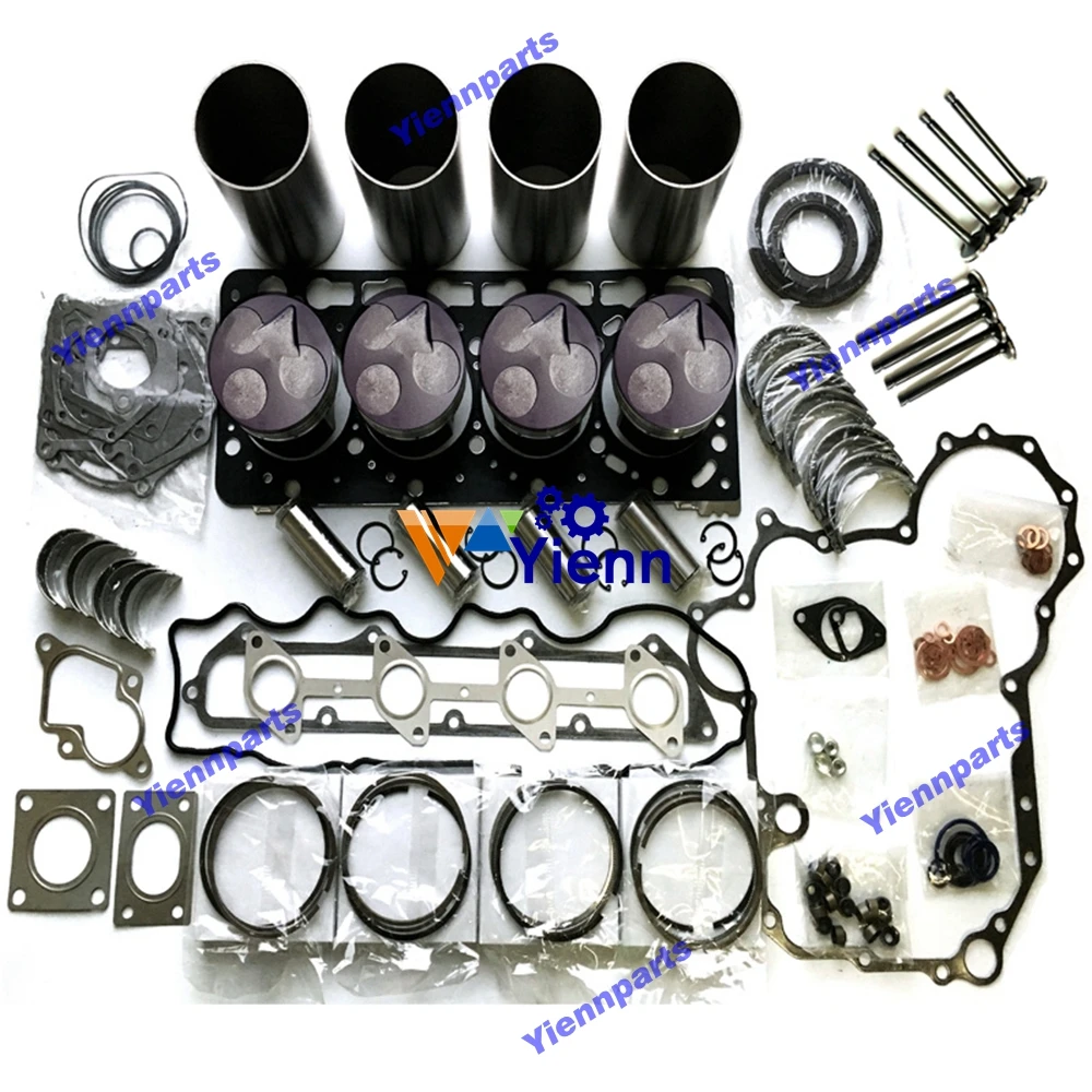 

V3600 Overhaul Rebuild Kit With Valve For Kubota Excavator Loader Tractor Diesel Engine Kit Repair Parts