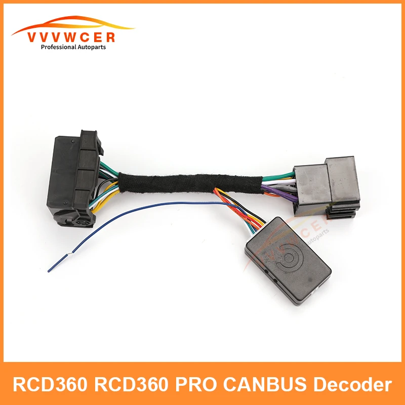 

RCD360 RCD360 PRO Car Plug&Play ISO Quadlock Adapter Cable CANBUS Decoder For VW Low Profile Golf 6 Jetta MK5 Passat Polo