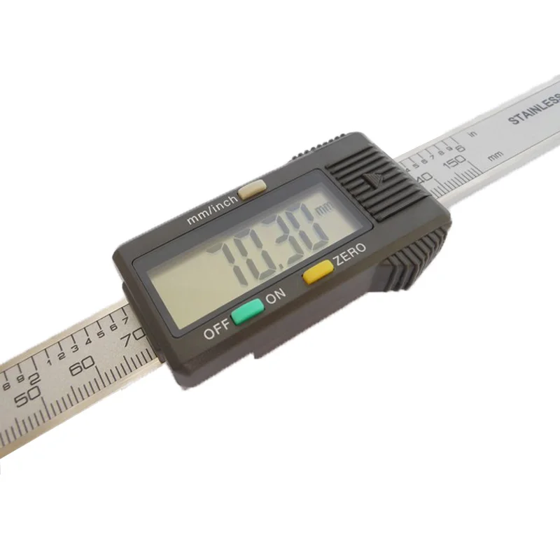 0-150/200/300/400mm Stainless Steel Digital Horizontal Scale Units Horizontal Electronic LCD Display Inch/MM Machinist Tools