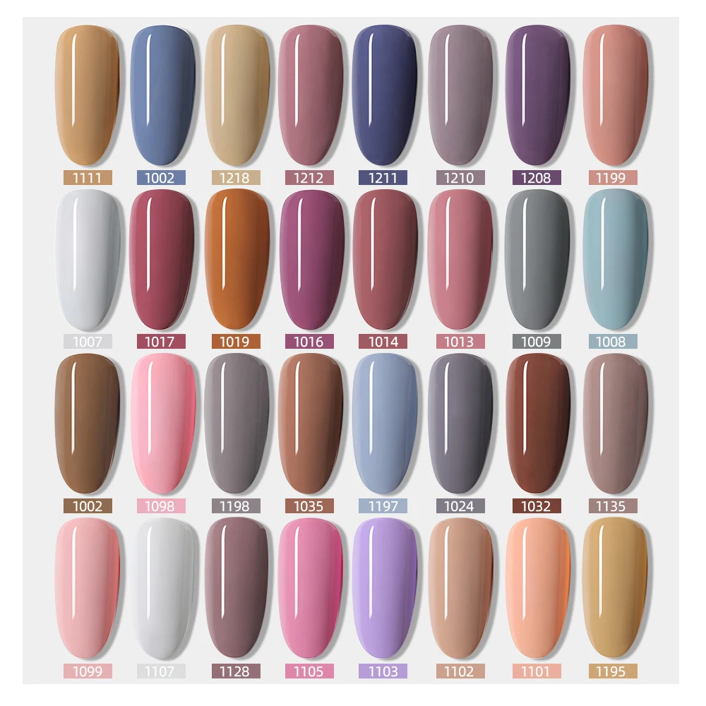 HNUIX 7ml Nail Gel Polish Spring Summer Color Long Lasting Hybrid For Base  Matte Top Coat Soak Off UV LED DIY Nail Art Gel