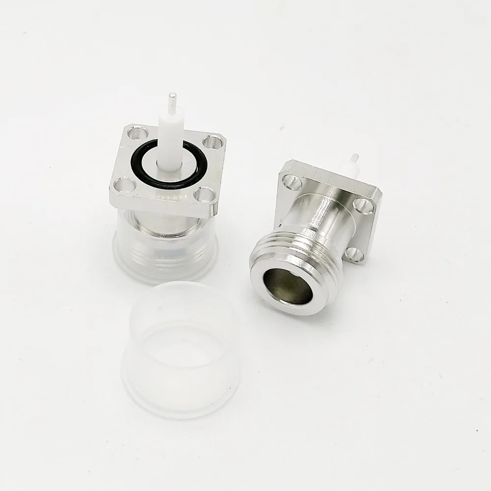 17.5mm L16 N type female jack RF Coaxial connector 4-hole panel mount waterproof 10pcs/lot