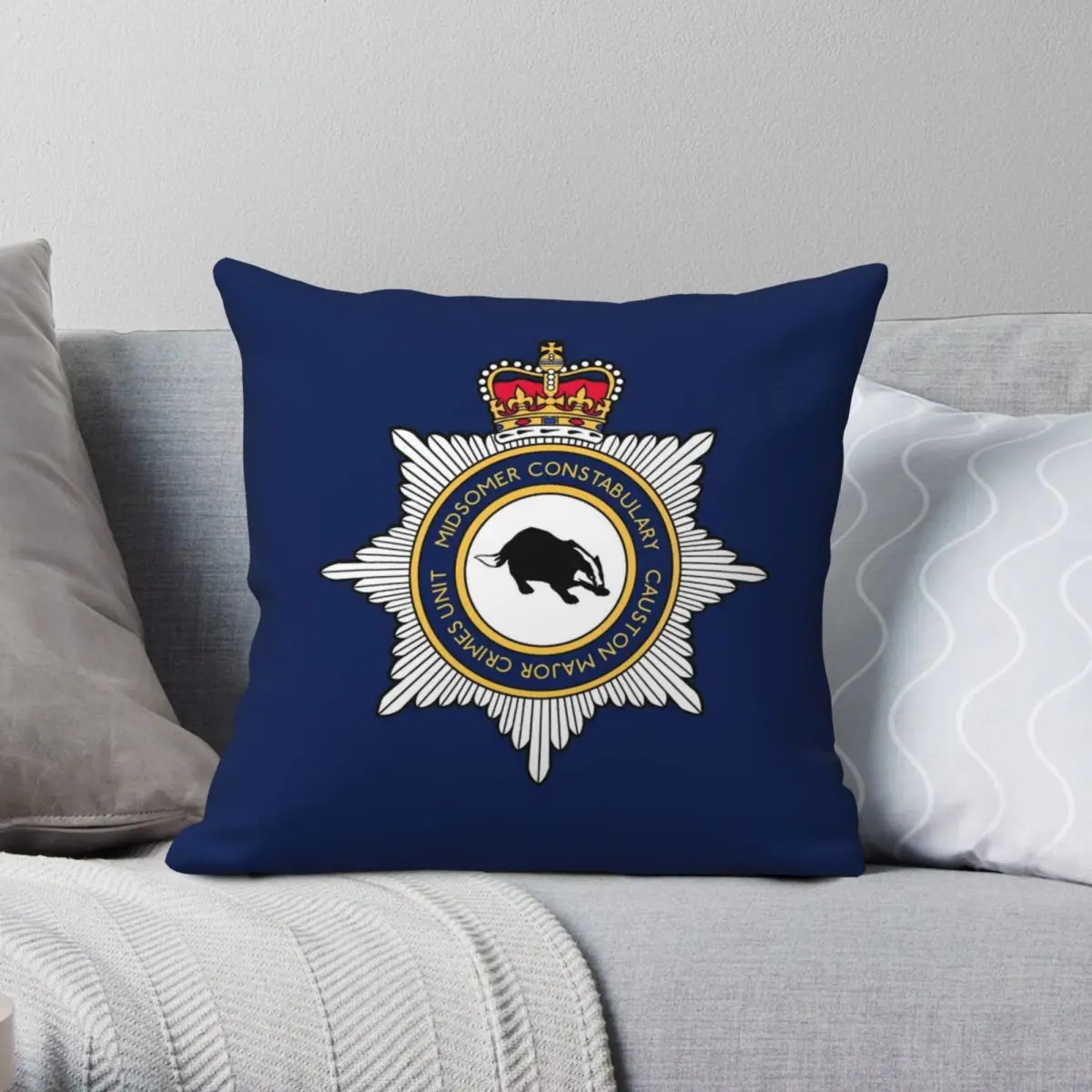 

Midsomer Murders Causton Major Crimes Unit Square Pillowcase Polyester Linen Velvet Printed Zip Decor Sofa Cushion Cover 45x45