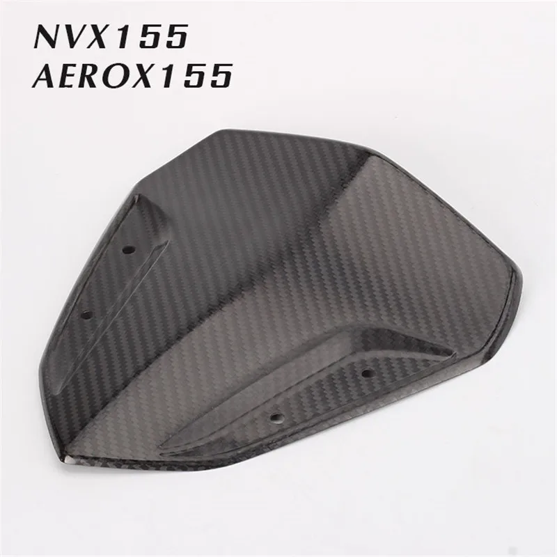 

Motorcycle Modified Windshield NVX155 AEROX155 Carbon Fiber Front Windshield Modified Windshield Decorative Small Panel