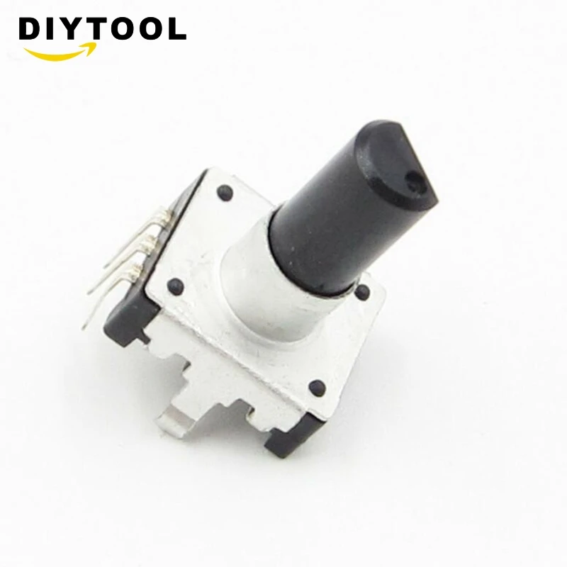 2 Chiếc Mới EC12 Quay Bộ Mã Hóa Âm Thanh Kỹ Thuật Số Chiết Áp Với 15Mm Tay Cầm