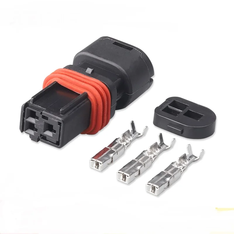 100sets 3 Pin Female Wiring Waterproof Electrical Connector Auto housing plug DJ7037B-1.5-21