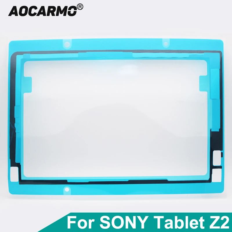 Aocarmo 전면 LCD 화면 디스플레이 스티커 프레임 방수 접착제 소니 Xperia 타블렛 Z2 SGP521/541 SGP511/512/561
