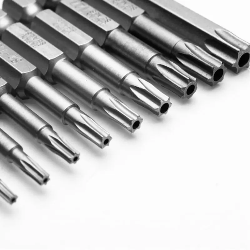 12 Cái/Bộ 1/4 Inch 50Mm T5-T40 Từ Tua Vít Đầu Torx Bit Bộ Tuốc Nơ Vít Bộ Tuốc Nơ Vít Chính Xác Dismountable Dưới 5 $