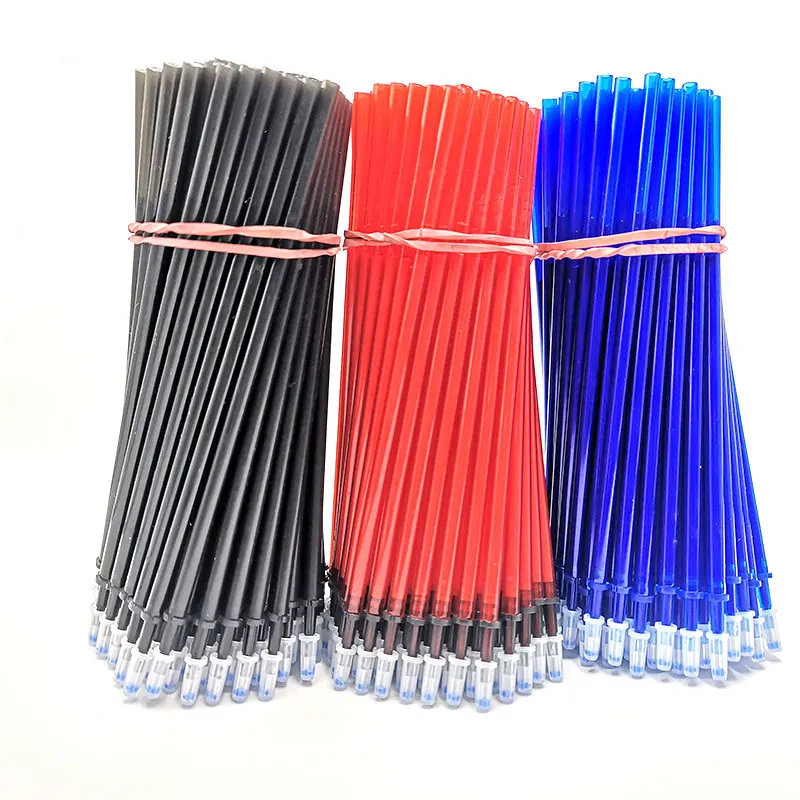 Zestaw 50/100/200/300Pcs zmazywalny żel pręt wkład do pióra 0.5mm końcówka igłowa 7 kolorowy atrament artykuły szkolne/biurowe biurowych — zdjęcie 4