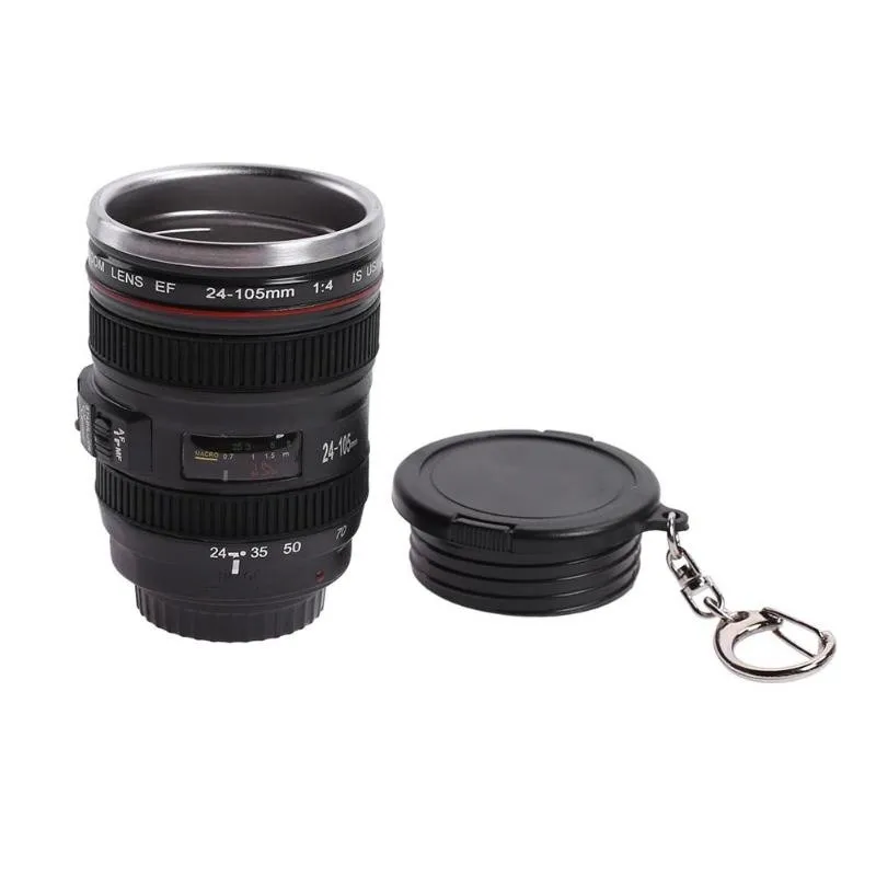 50ml Camera Lens Cups Mugs ABS+Stainless Steel Emulation Camera Thermos Cup Water Bottle Whisky Wine Cups For Outdoor Camping