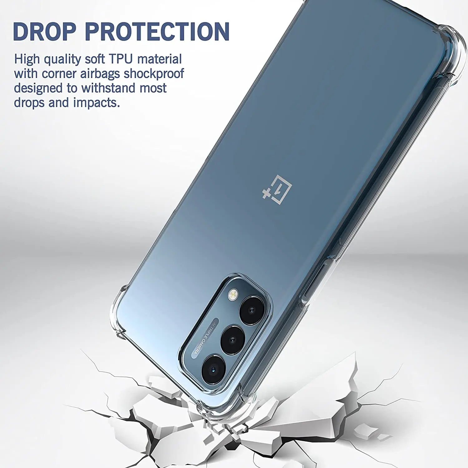 Case For OnePlus Ace Nord 2 5G Reinforced Corners Shockproof Soft TPU Cover For Oneplus Nord2 5G N200 N100 N10 CE3 10 Pro 9RT 11