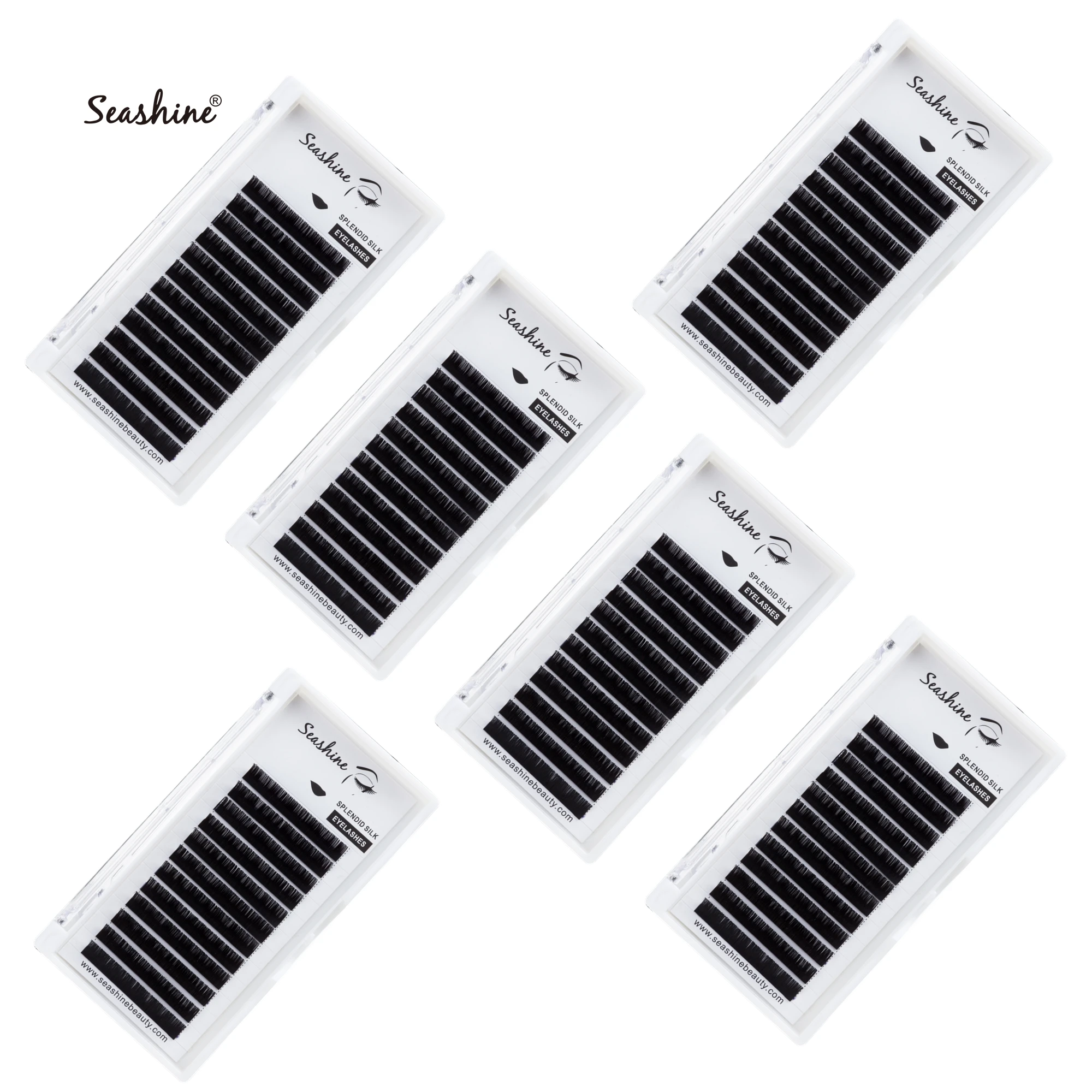 

Seashine Mix Eyelash Extension Synthetic Mink Individual Eyelash Back to School Mix 8-15mm High Quality Soft Faux Cils