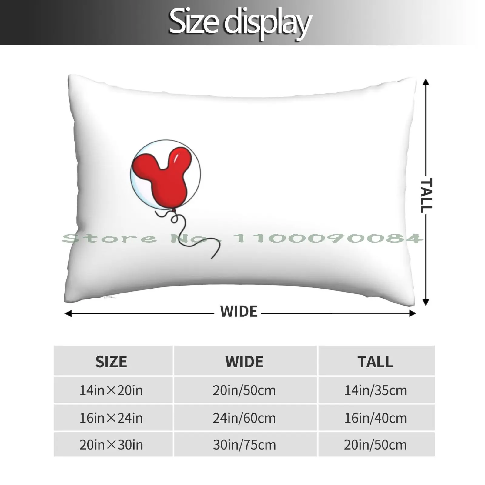 Happy Red Balloon Pillow Case 20x30 50*75 Sofa Bedroom 6 Feet Apart 2 Meter Distancing 6 Feet Distance 6 Feet Social Distancing