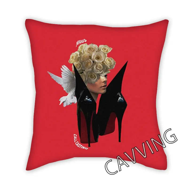 

Migos 3D Printed Polyester Decorative Pillowcases Throw Pillow Cover Square Zipper Cases Fans Gifts