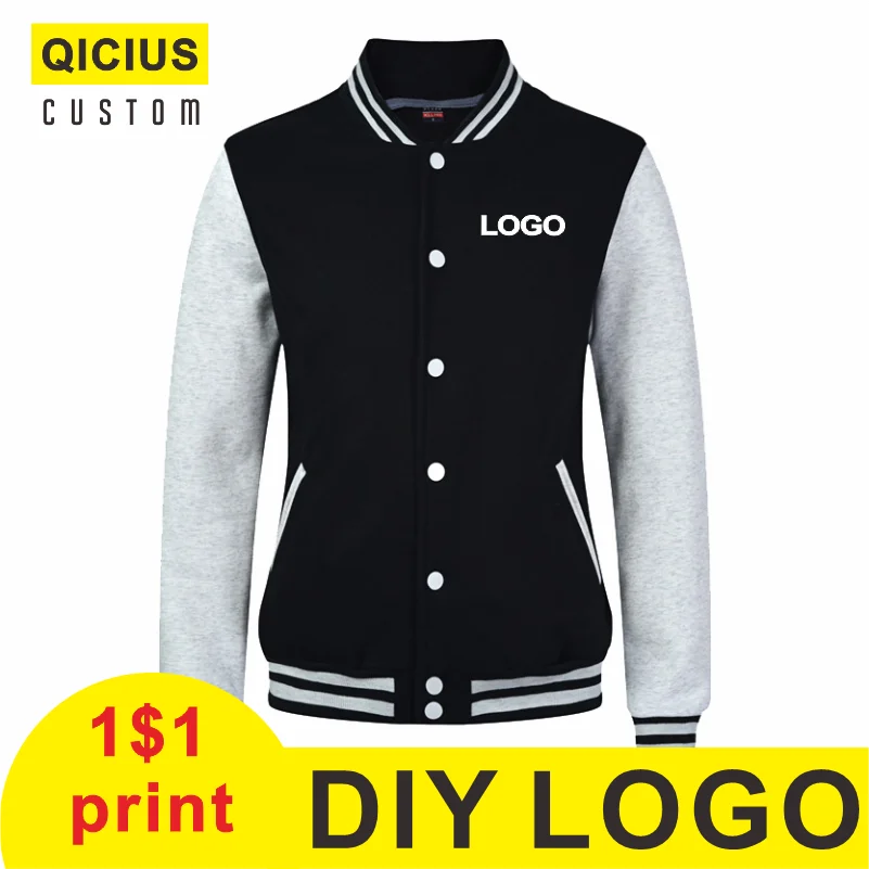 

Men's Baseball Uniform Jacket Custom Printed Embroidered Jacket Letter Street Clothing Campus Group Class Uniform Jaquetas