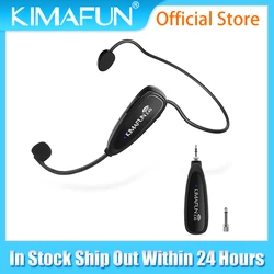 2-in-1 Wireless Headset Microphone 2.4G Handheld Mic System for Speaker & Phone, Noise Cancelling Mic for Teachers, Presentation
