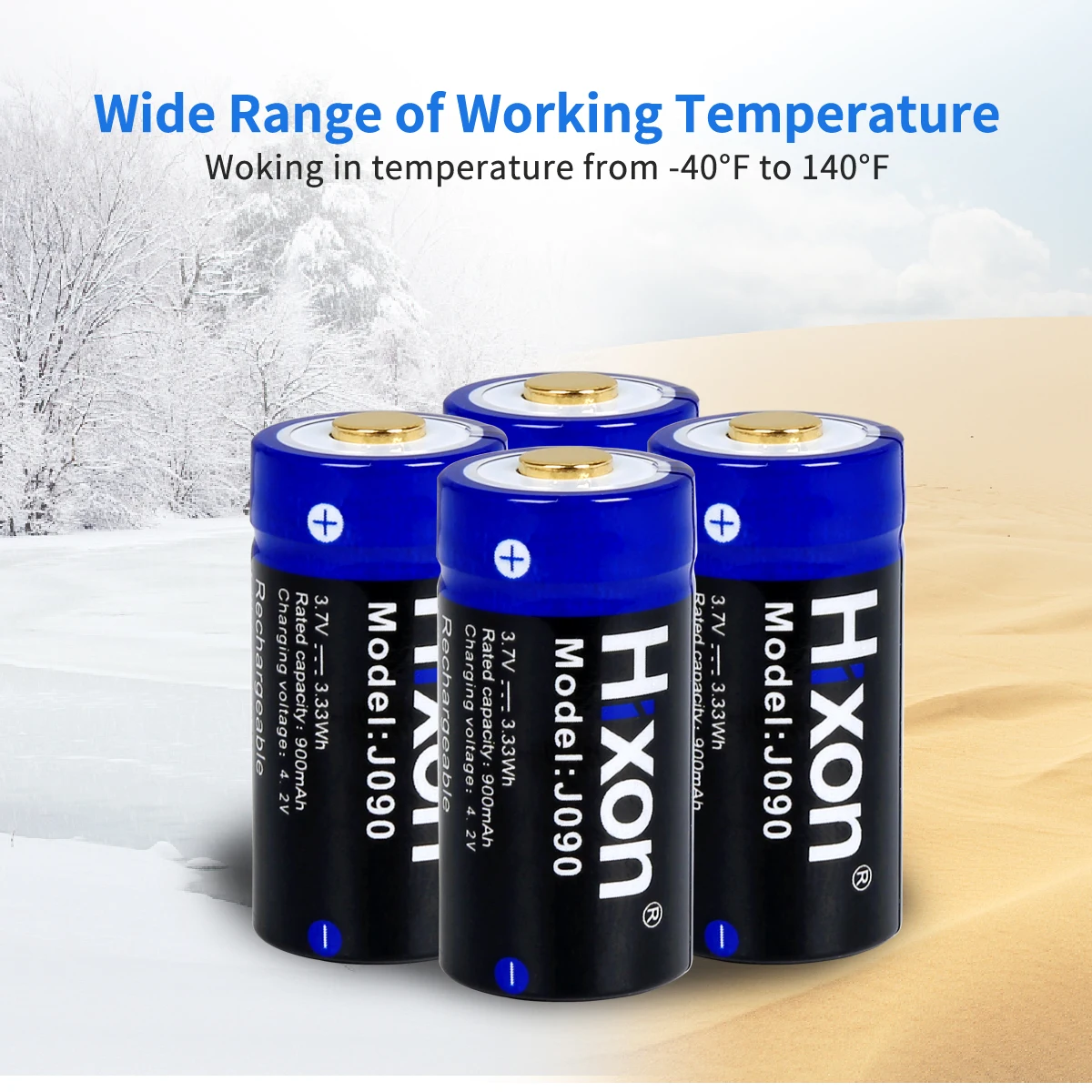 16340 900MAh 100% Dung Lượng Pin Sạc 3.7V Li-Ion Cho Arlo HD Camera & Đèn Pin Đèn Cắm Trại Lithium Ion pin