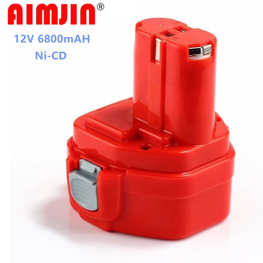 

Original 6800mAh 12V Ni-CD 6.8/Ah Replacement Power Tool Battery for Makita 12V Battery PA12 1220 1233 1201 1222 1223 1