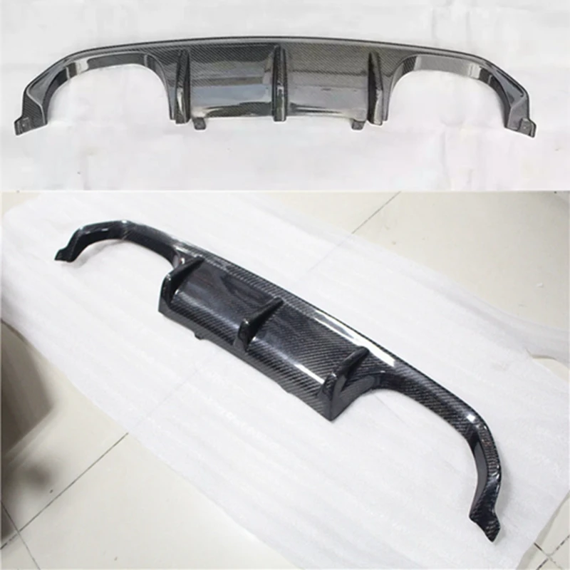 For BMW M3 F80 M4 F82 F83 Carbon Fiber Rear Diffuser 2014 + M3 Sedan M4 Coupe Cabrio Rear Bumper Lip