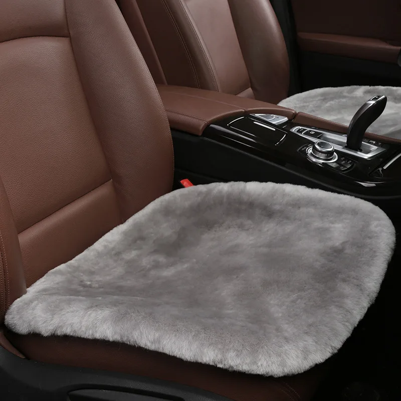 

100% Natural Australian Sheepskin Car Seat Covers Universal Fur Wool Car Seat Cushion Winter Warm Car Seat Cover