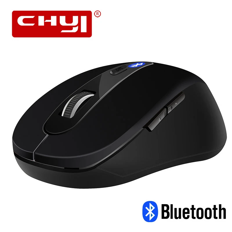 CHYI – Mini-souris sans fil Bluetooth 3D, 1600DPI, périphérique optique de jeu pour ordinateur PC et Laptop