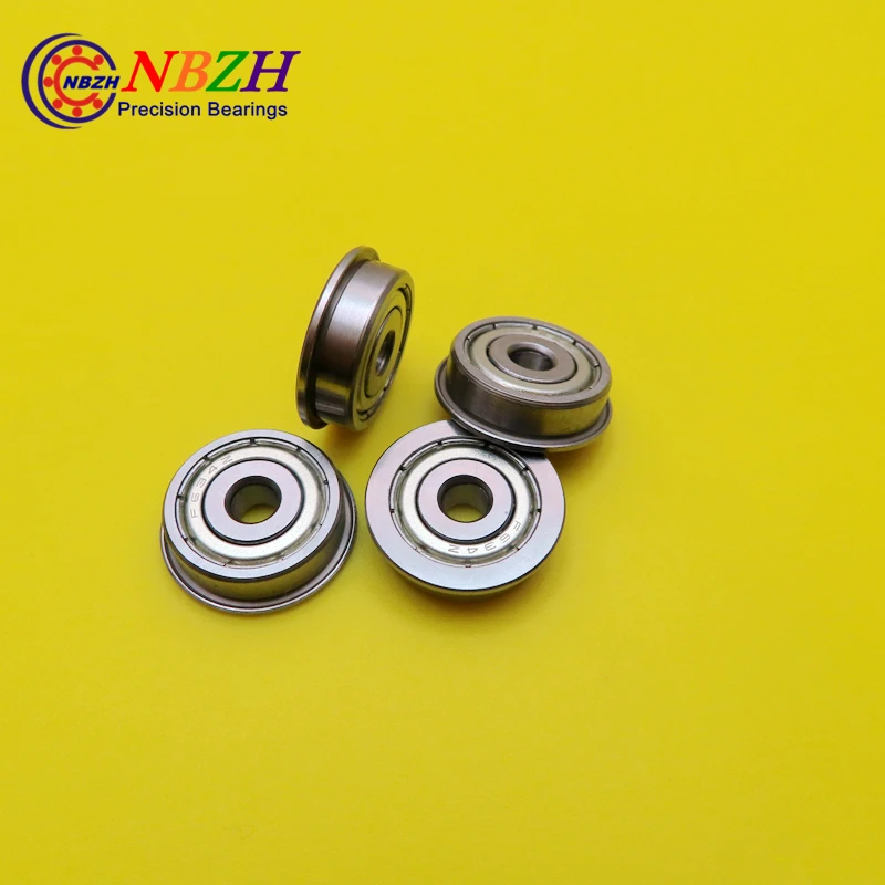 

High Quality ABEC-3 Z2V1 F634/F634ZZ RF-1640ZZ FL634ZZ 4X16X5 metric series flanged miniature deep groove ball bearing