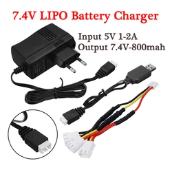 7.4V Lipo Battery USB Charging Units For RC UAV FPV drone Spare Parts 7.4 v battery Charger RC Racing Drone DIY Accessories